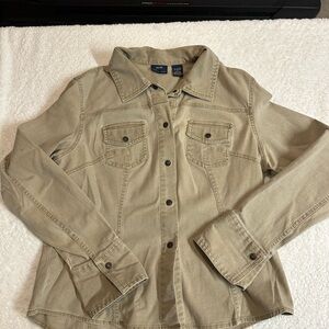 Women's Tan Denim Jacket